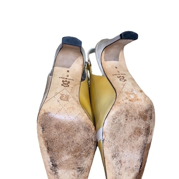 VINTAGE Roberto Capucci heeled leather shoes Size 6 - Picture 5 of 11